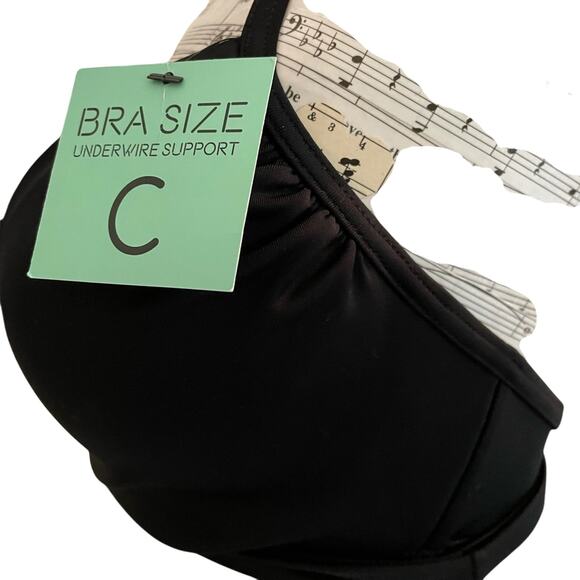 Sundazed Simone Black Wrap Bikini Top size 32C NEW - Picture 4 of 8